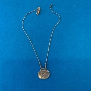 Silpada Hammered 925 sterling silver necklace on box chain